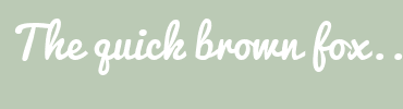 Image with Font Color FFFFFF and Background Color BBCAB5